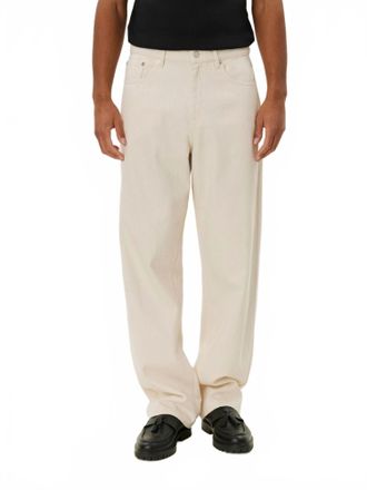 Les Deux Roi Denim Pants In Ivory