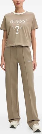 Guess Co Pantaloni sportivi con righe laterali - Marrone