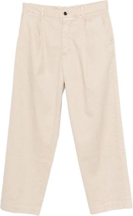 Nine In The Morning Philip Pleated Broeken - Heren - Straight fit broeken - Beige - W36 - Broeken