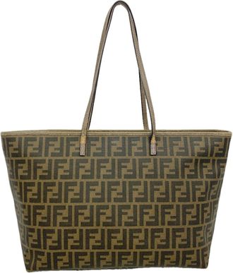 Fendi Brown Pvc Tote Bag (Pre-Owned)