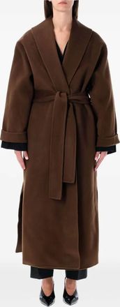 By Malene Birger Cappotto Trullem con cintura - Marrone