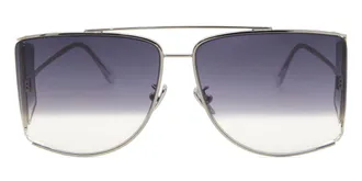 Retro Superfuture AUTORE 2TONE RED FH0 Mens Sunglasses Silver Size 63