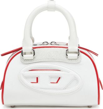 Diesel 1DR Dome-Colour-block mini bowling bag - Crossbody Bags - Woman - White