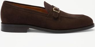 Russell & Bromley HAYTON Mens Brown Leather Buckle Strap Loafer