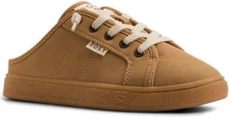 Roxy Sunny Stroll Lace-Up Mule Sneaker in Tan at Nordstrom, Size 6.5