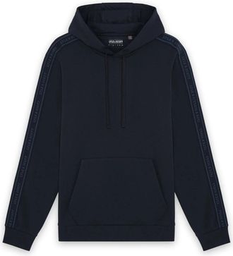 Lyle & Scott Jacquard Tape Hoodie - Heren - Hoodies - Blauw - S - Hoodies & sweatvesten