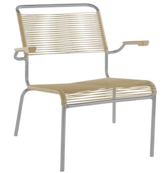 Schubiger M&ouml;bel Spaghetti-Lounger S&auml;ntis mit Armlehnen