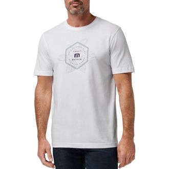 Travis Mathew Money Talks Cotton Graphic T-Shirt in White at Nordstrom, Size Xx-Large