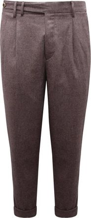 PT01 Carrot Broeken - Heren - Slim Fit Broeken - Paars - S - Wol - Broeken