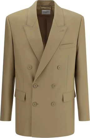 Saint Laurent Blazer met dubbele rij knopen - Beige