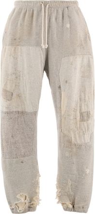 Saint Mxxxxxx patchwork drawstring trousers - Grey