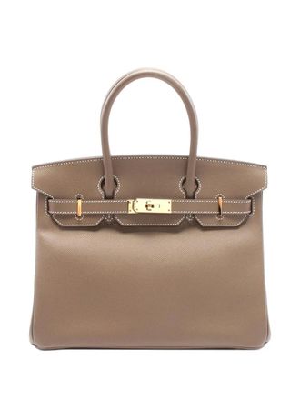 Herm&egrave;s 2020 Epsom Birkin Retourne 30 handbag - women - Calf Leather - One Size - Brown
