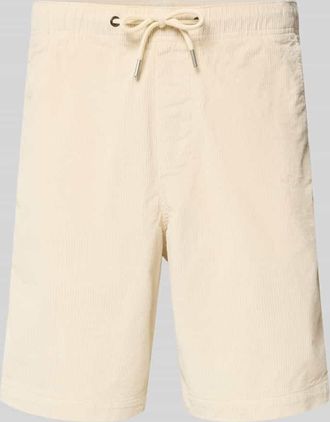 Selected Regular Fit Sweatshorts aus Baumwoll-Mix Modell JACE in Offwhite, Gr&ouml;&szlig;e XXL