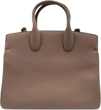 Ferragamo Pre-owned Shoulder Bag - Dames - Vintage Handtas - Bruin - ONE Size - Leer - Vintage