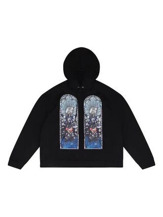 Who Decides War by Ev Bravado x Ruff Ryders hoodie met grafische print - Zwart