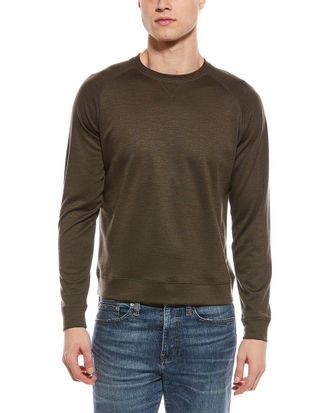 Scott Barber Lightweight Wool-Blend Crewneck Sweater