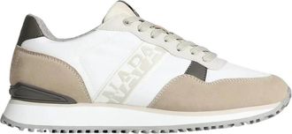 Napapijri Donkerblauwe Su&egrave;de Leren Sneakers - Heren - Sneakers - Veelkleurig - 44 EU - Su&egrave;de - Schoenen
