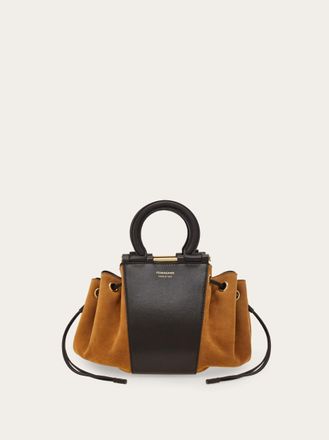 Ferragamo Women Gancini bucket bag Brown