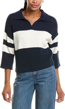 525 america Johnny Collar Mesh Rugby Sweater