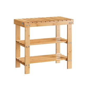 SoBuy Estanter&iacute;a para zapatos bamb&uacute; color natural