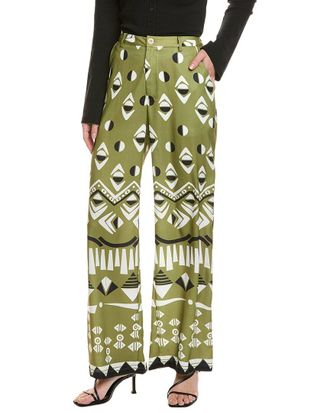 Gracia Geometric Print Wide Leg Pajama Pant