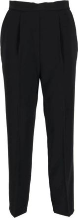 Pinko Soft Fit Broeken - Dames - Slim Fit Broeken - Zwart - L - Leer - Broeken