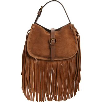Etro Small Fringe Bag in Biscotto at Nordstrom