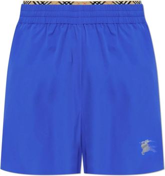 Burberry Arden Shorts - Heren - Strandmode - Blauw - L - Linnen - Badmode