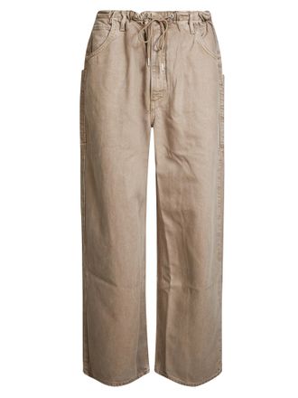 A Gold E Relaxed Wide-Leg High-Waist Jeans