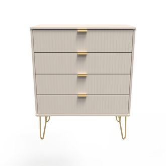 Welcome Furniture Breda Ready Assembled 4 Drawer Chest in Kashmir Matt - Welcome Furniture | TJ Hughes