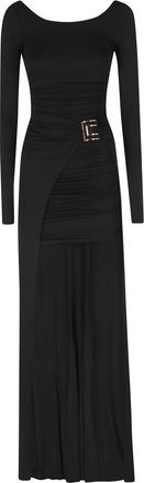 Elisabetta Franchi Dames, Jurken, Zwart, Maat: XS Zijde