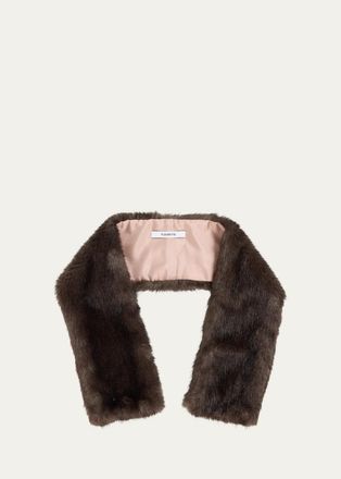 Fleurette Faux Fur Pull-Through Scarf