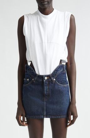 Jean Paul Gaultier Twisted Bodysuit in White at Nordstrom, Size X-Small