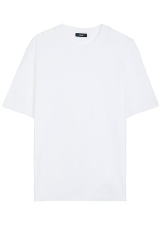 Herno Fine Cotton-knit T-shirt - White - 56 (UK46 / Xxxl)