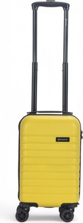 Infinity Leather ABS Hardshell Onderstoel Cabinekoffer 45 x 25 x 20 cm Bagage Geschikt voor Rynair