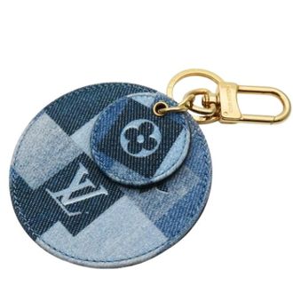 Louis Vuitton Pre-owned Accessories, female, Blue, Size: ONE SIZE Pre-owned Canvas Key Holder
