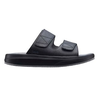 Joya Max III Leather Mens Slides Sandals - Black - Size:UK 11.5