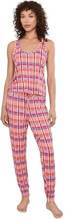 Honeydew Intimates All American Tank Top Pants Set Womens Pajama Sets Madras : SM, Rayon/Spandex