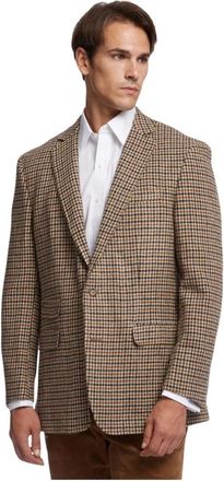 Brooks Brothers Regent Regular-fit Wollen Sportjas - Heren - Blazers - Bruin - 3XL - Wol - Jassen