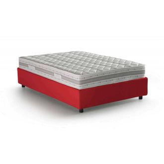 Talamo Italia Talamo Italia - Letto piazza e mezza Alvise, Letto contenitore con rivestimento in tessuto, 100% Made in Italy, Apertura frontale, con materasso Cm