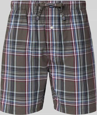 Christian Berg Regular Fit Pyjama-Hose aus reiner Baumwolle in Oliv, Gr&ouml;&szlig;e XXL