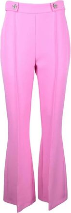 Chiara Ferragni Broek - Dames - Wijde Broeken - Roze - XS - Polyester - Broeken