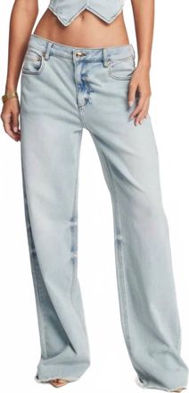 SER.O.YA Womens Margot Mid Rise Slouchy Boyfriend Jeans In Light Blue