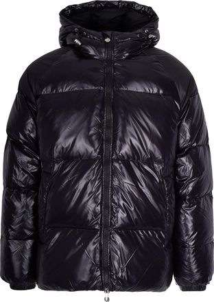 Pyrenex Shiny Nylon Quilted Hooded Bomber Jacket