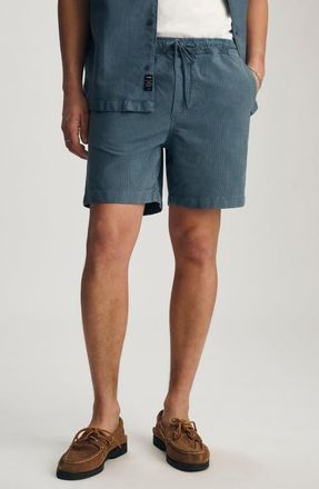 Mavi Textured Corduroy Drawstring Shorts in Flint Stone at Nordstrom, Size Xx-Large