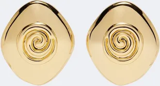 D&eacute;hanche D&eacute;hanche Koru gold-plated earrings