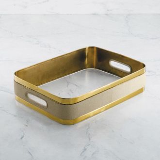 Frontgate Adorn Rectangular Stand - Gold Rectangular Stand - Frontgate