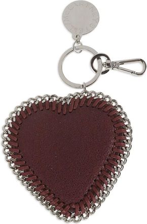 Stella McCartney Falabella Heart chain keyring - women - Polyester - One Size - Red