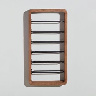 Maisons du monde Botellero de madera de mango y metal