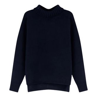 Bottega Veneta Dames, Truien, Blauw, Maat: M Wol